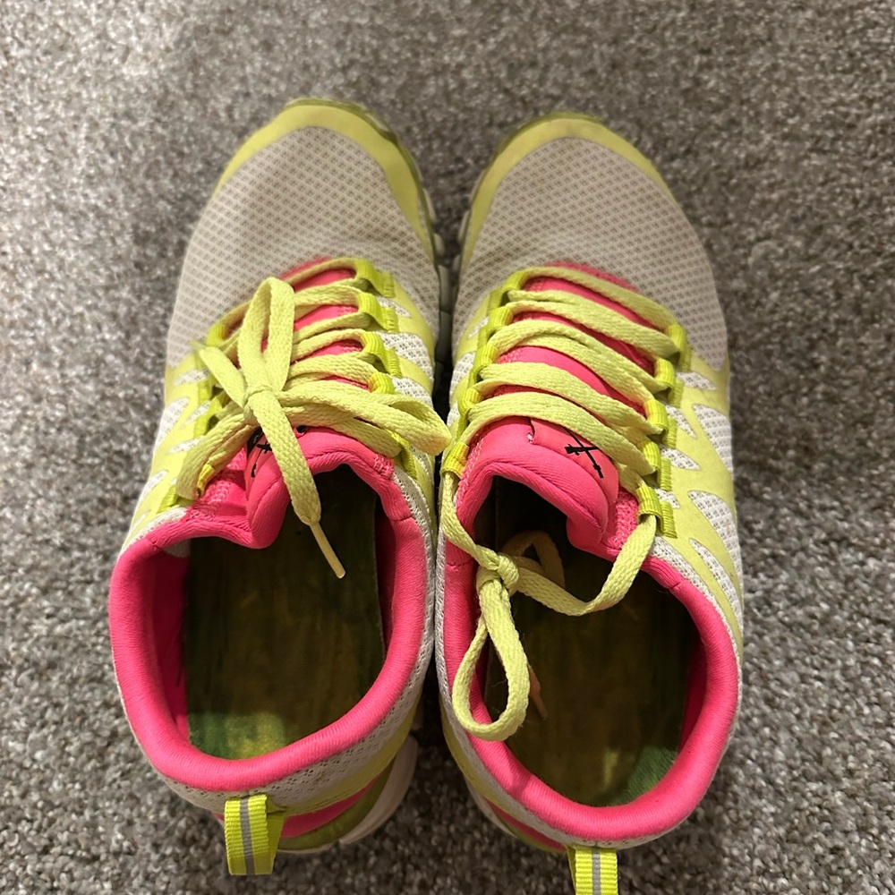 Nike Free Pink and Yellow Sneakers